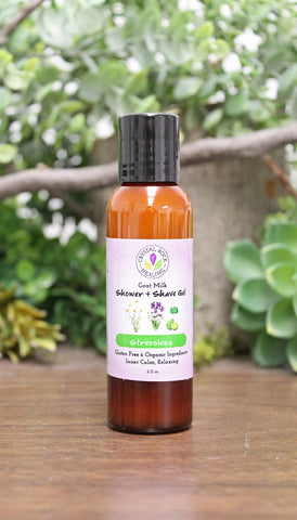 Goat's Milk & Shea Butter Shower Gel Stress 2oz