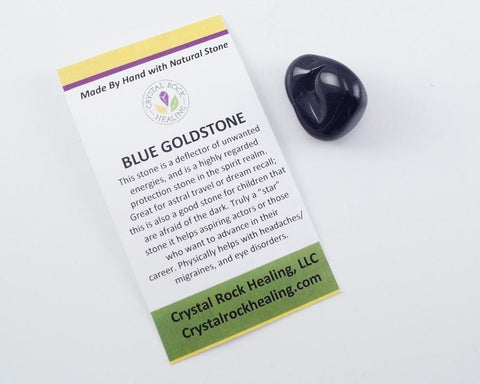 Goldstone Blue Pocket Stone