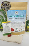 Bath Blend Organic- Grounding with Muslin Bag and Stone