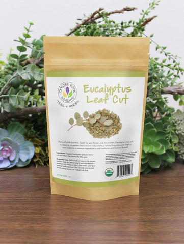 Eucalyptus Leaf Cut Herb 1oz Organic