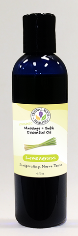 Lemongrass Massage & Bath Oil 8oz