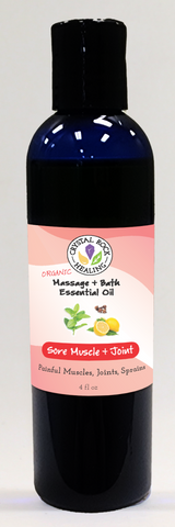 Sore Muscle & Joint Massage & Bath Oil 8oz