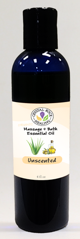 Unscented Massage & Bath Oil 8oz