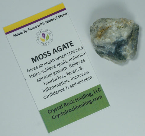 Agate Moss Pocket Stone