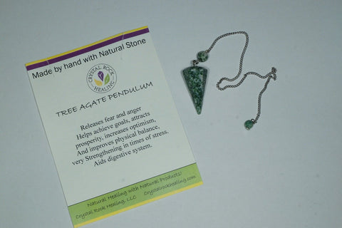 Tree Agate Pendulum