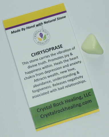 Chrysoprase Lemon Pocket Stone
