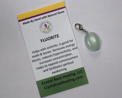 Fluorite Lobster Clasp Pendant