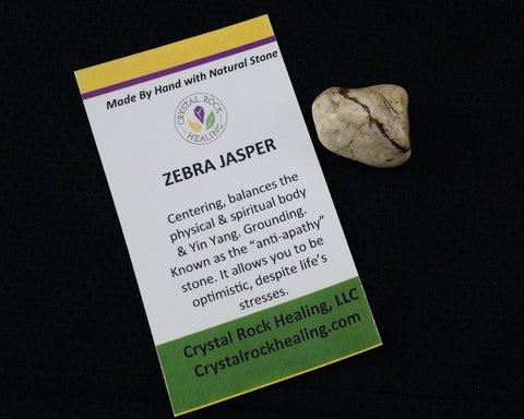 Jasper Zebra Pocket Stone