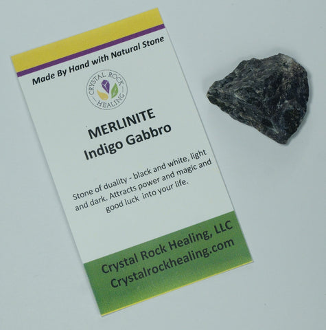Merlinite (Indigo Gabbro) Pocket Stone