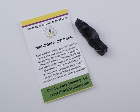 Obsidian Mahogany Pocket Stone