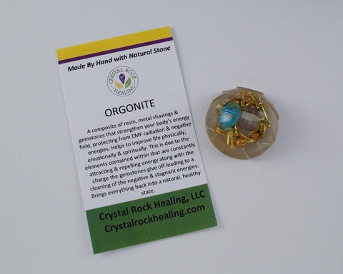 Orgonite Round Pocket Stone