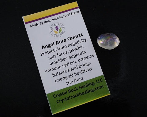 Quartz Angel Aura Pocket Stone