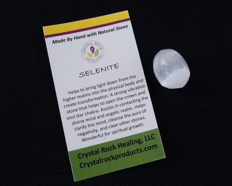 Selenite Polished Pocket Stone